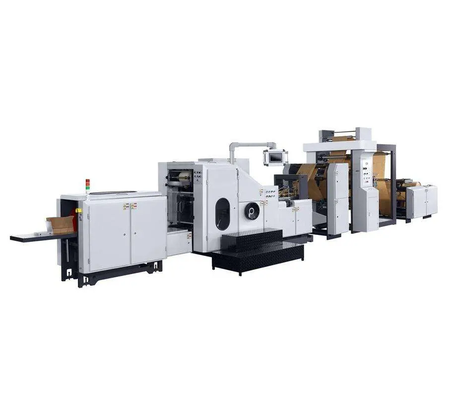 Automatic Paper Bag Making Machine with 2 Colors Printing