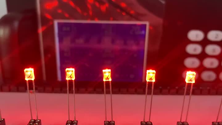 Orange LED with 2x3x4 rectangle package