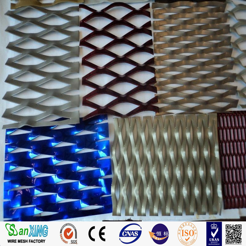 2022//sanxing// Anping factory Hot Sales Expanded Metal Mesh Diamond Mesh Steel Plate Perforated For Fence