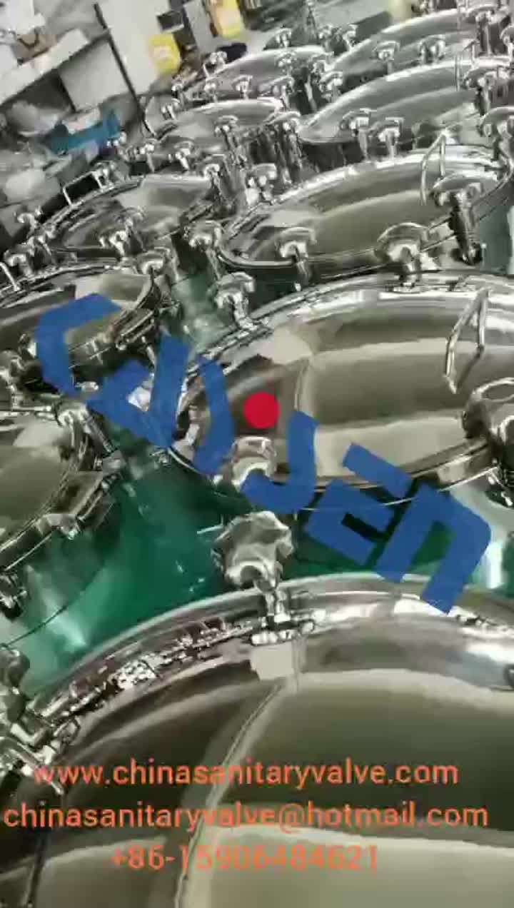 KAYSEN-CHINA SANITARY FOOD GRADE MANWAY MANHOLE COVER-WWW.CHINASANITARYVALVE.COM.mp4