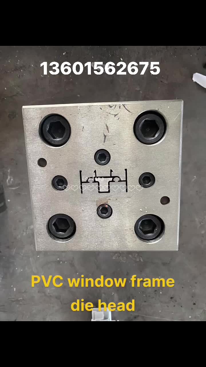 die head for PVC window frame 