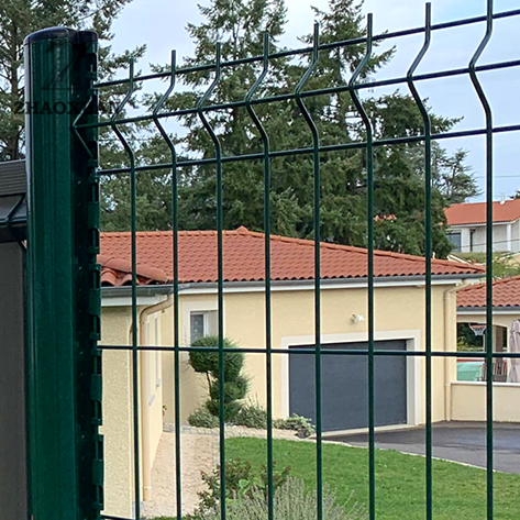 Fence a rete filo curva 3D