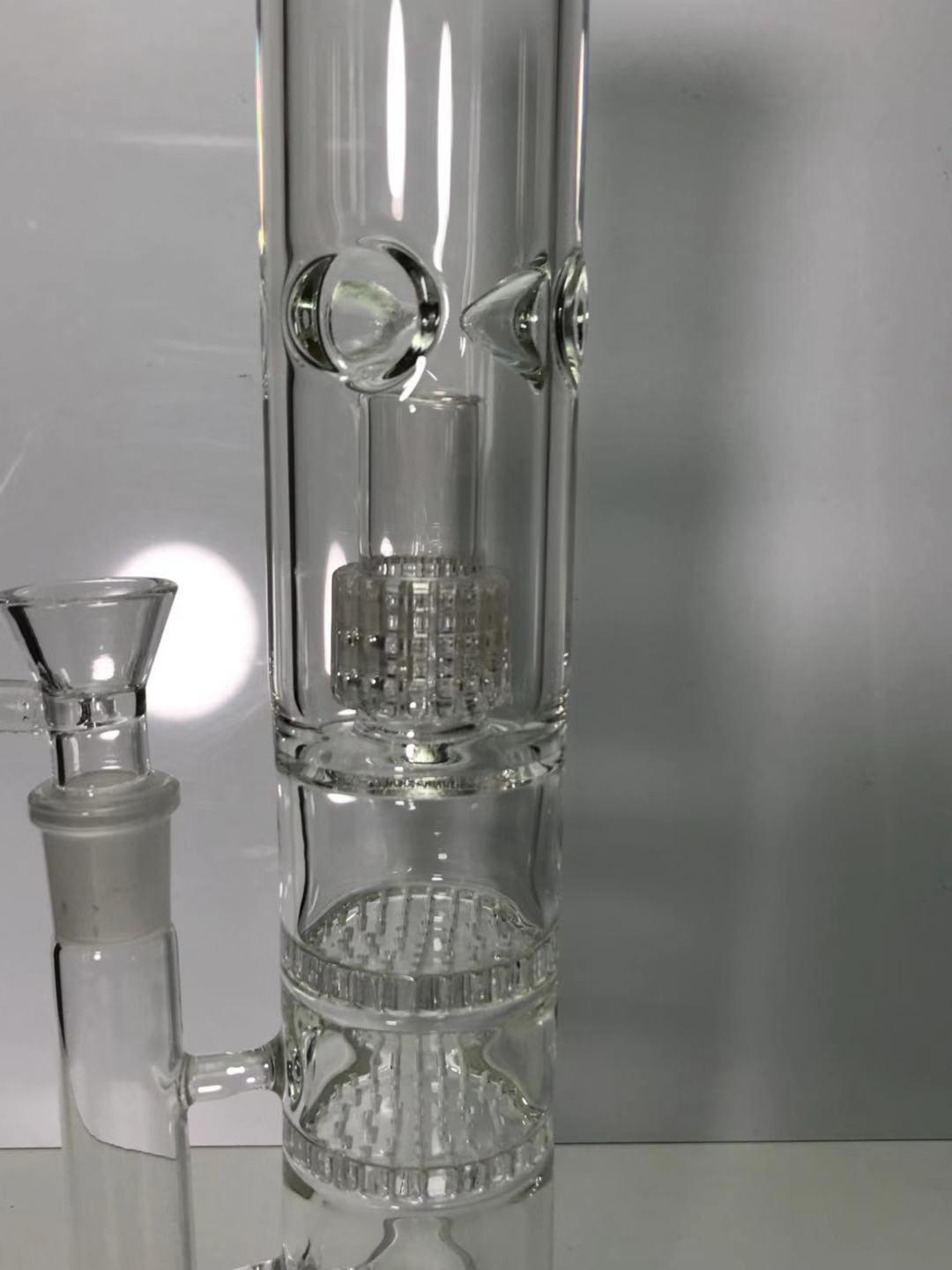 Double Matrix ShowerHead Percolator Glass Water Pipe