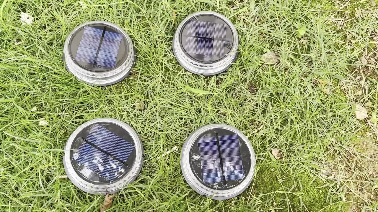 Wason เวอร์ชันใหม่อัพเกรด 17LED Ultra Bright Solar Deck Stair Light Garden Decorative Solar Ground Disk Spike Light1