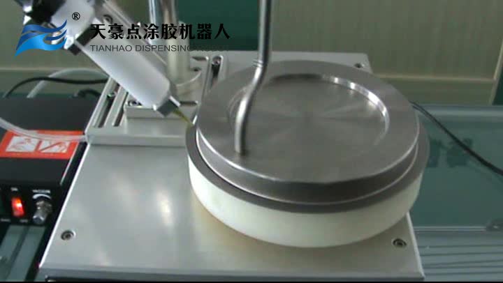 speaker coating Led bulb glue dispensing machine glue Rotary Table dispenser machine TH-2004L1-K1