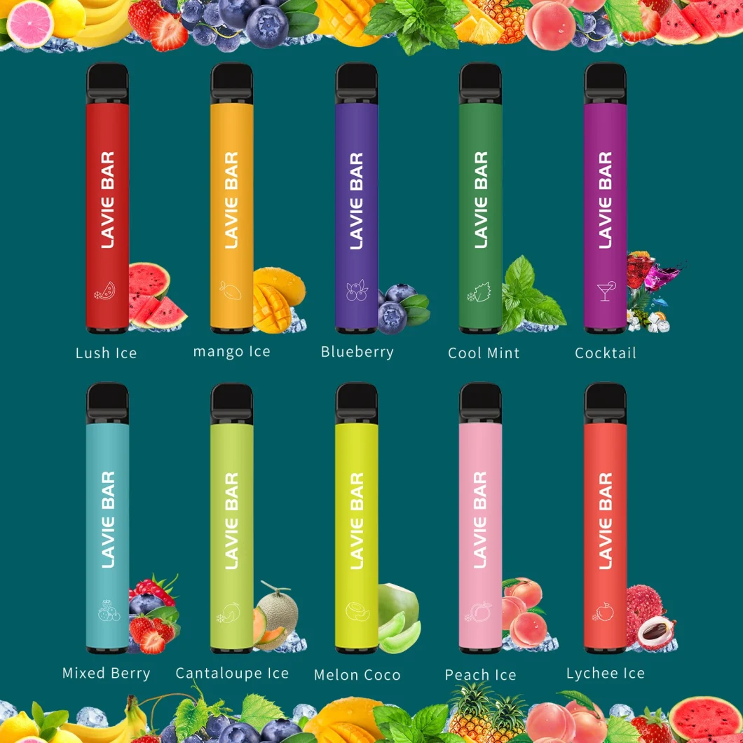 Stylo vape jetable 800 bouffées aux saveurs de fruits