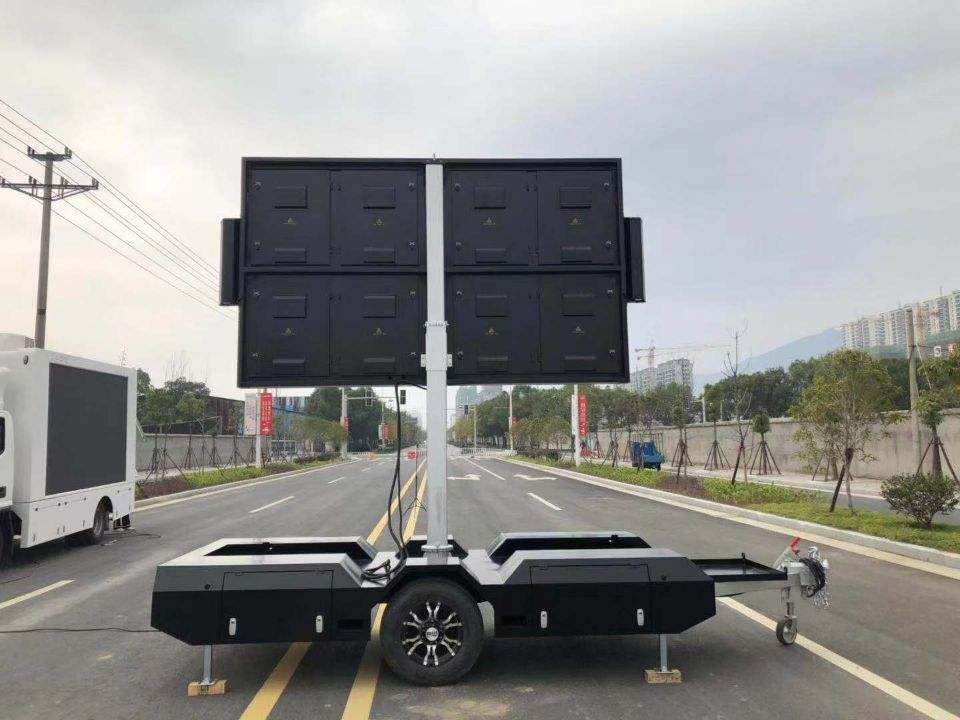 trailer led video wall