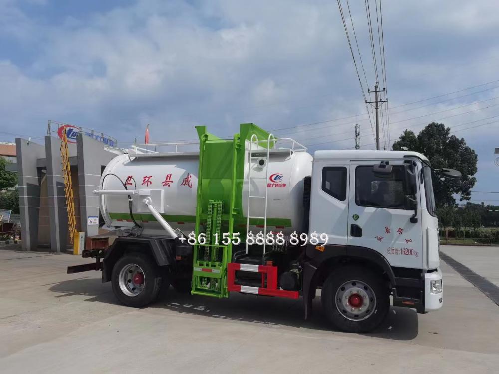 D9 Round Can Kitchen Garbage Truck 2 Jpg