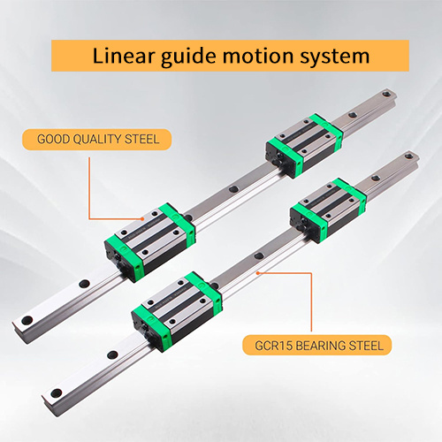 What is the motion system of a precise linear guide?