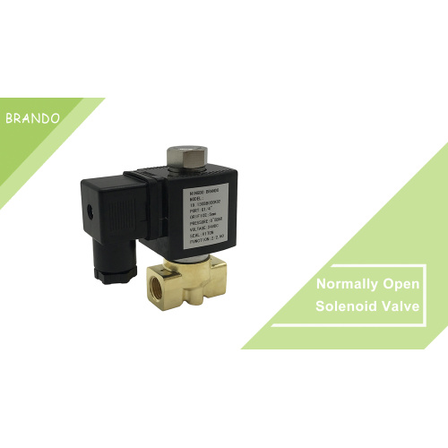 2 Way Normaal open water luchtgas Brass Solenoïde klep 1/8 '' 1/4 '' 220V 110V 24V 12V