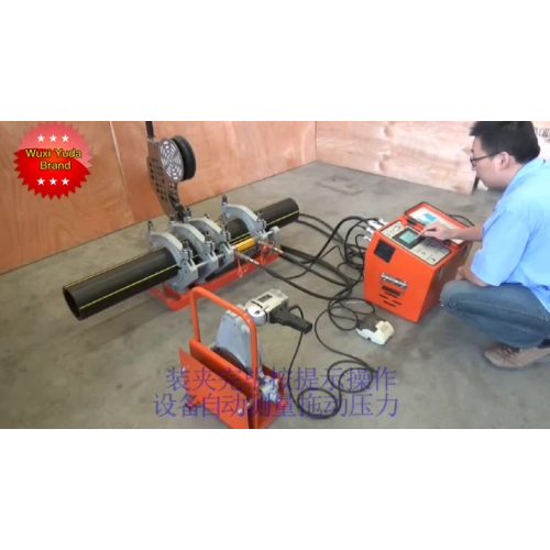 Automatic welding machine for polyethylene plastic