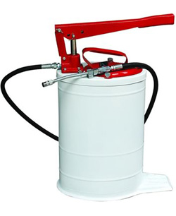 High Pressure Air Operated Grease Dispenser Pneumatic Lubricator Bucket Pump - 12L Compressor Oiler
