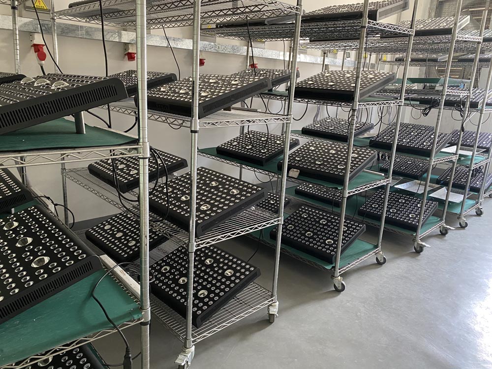 cob led grow light production