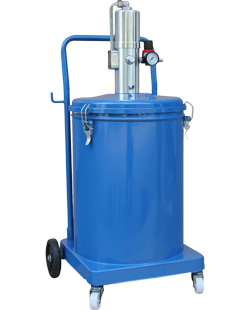 High Pressure Air Operated Grease Dispenser Pneumatic Lubricator Bucket Pump - 12L Compressor Oiler