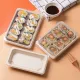 Plateau de sushi recyclable respectueux de l&#39;environnement plateau de canne à sucre naturel