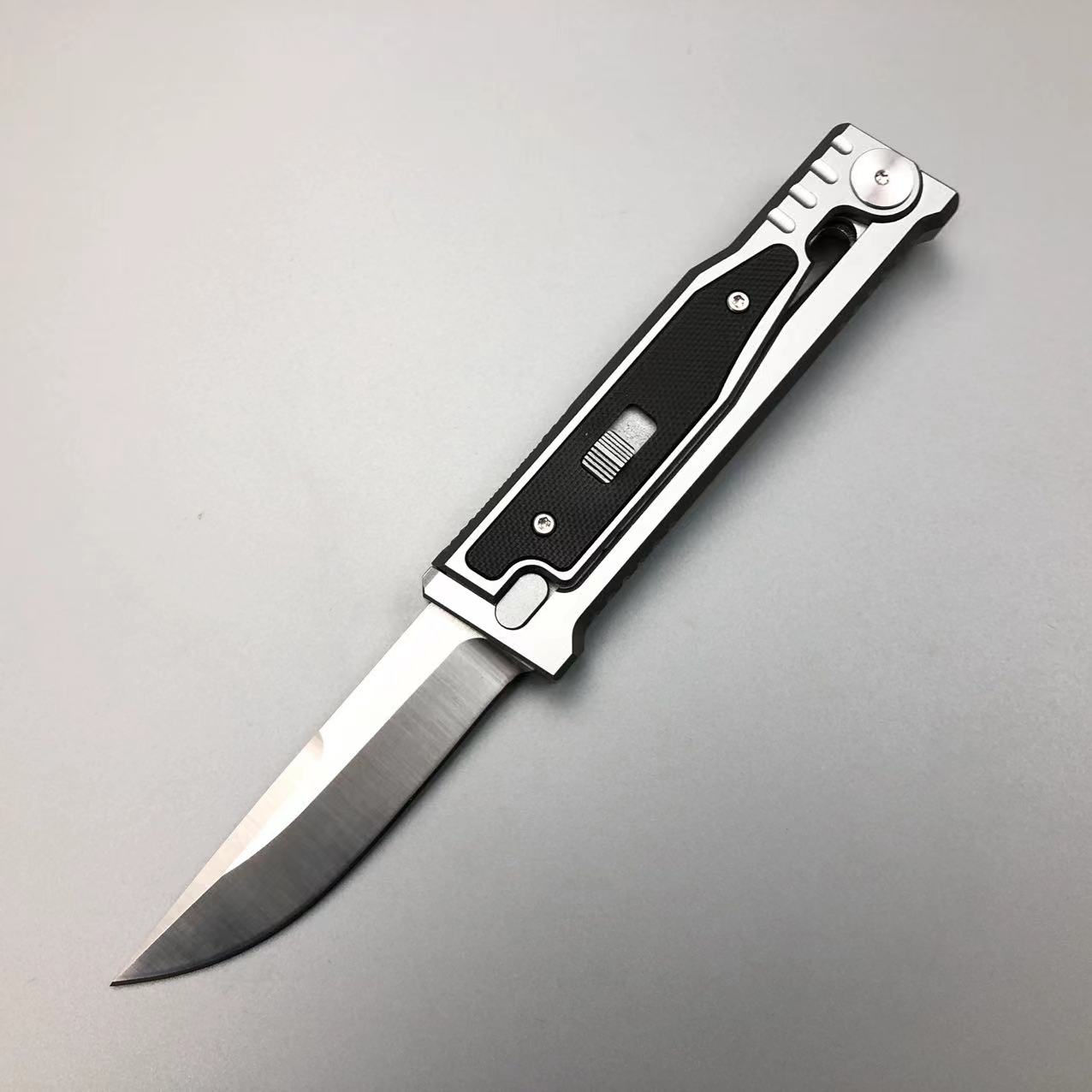 Coltello da utilità in acciaio compatto D2 - Handl CNC Craftled