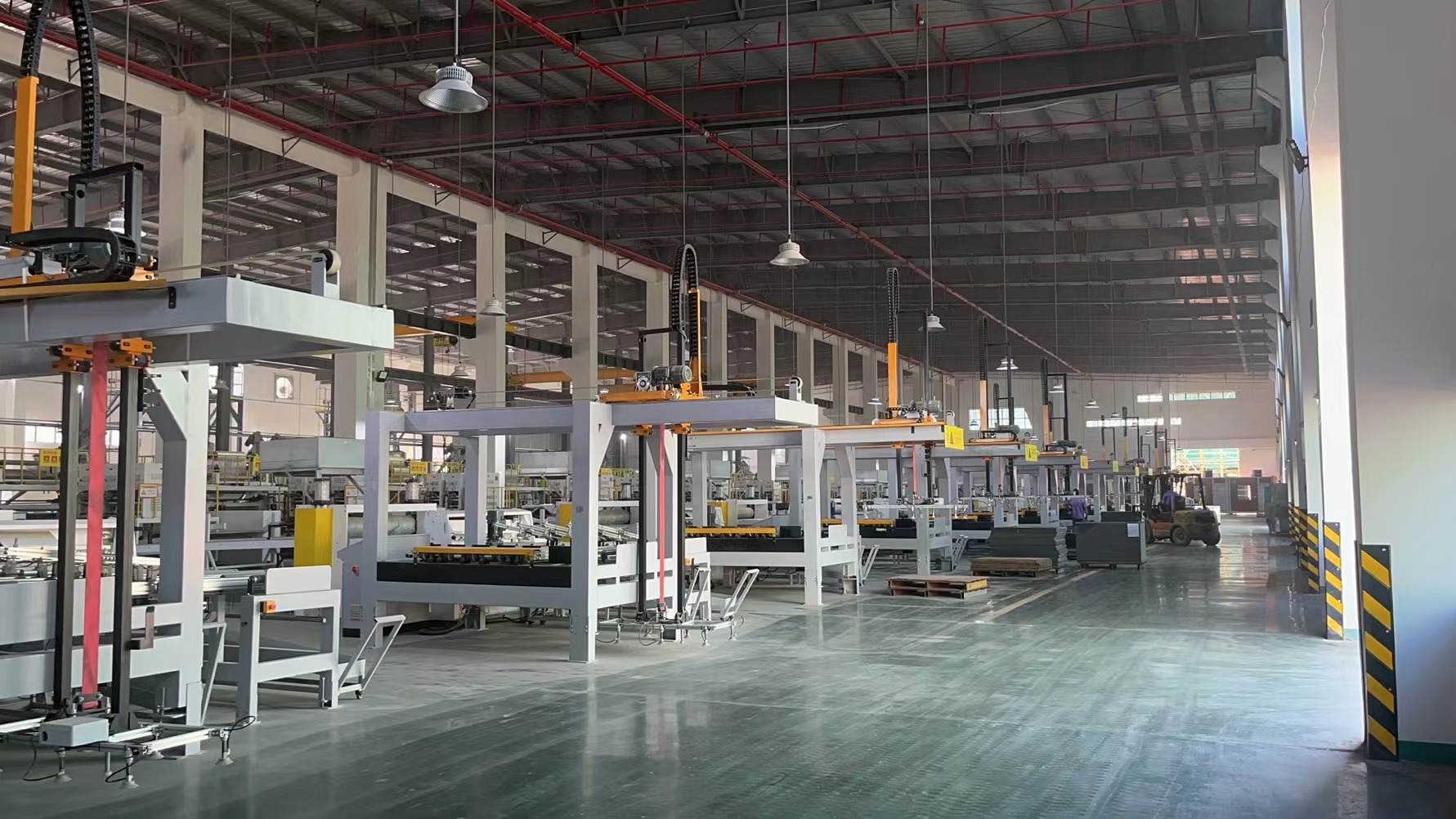 SPC Flooring Production Line Trial Running