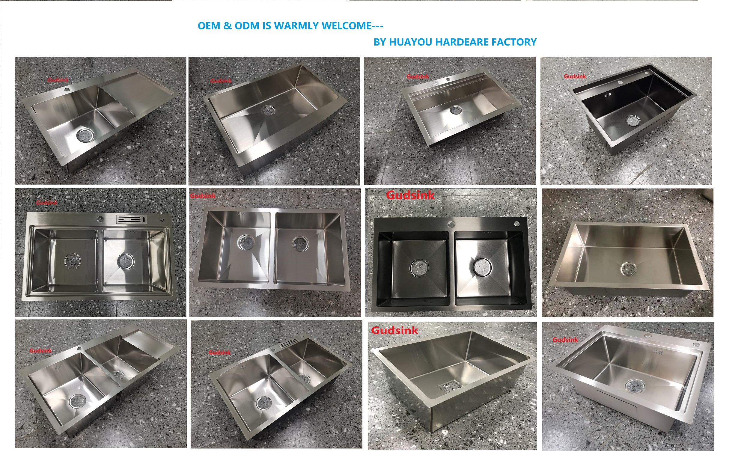 High quality surface finish handmade sinks