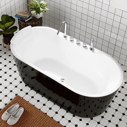 Matte Black Freestanding Tub