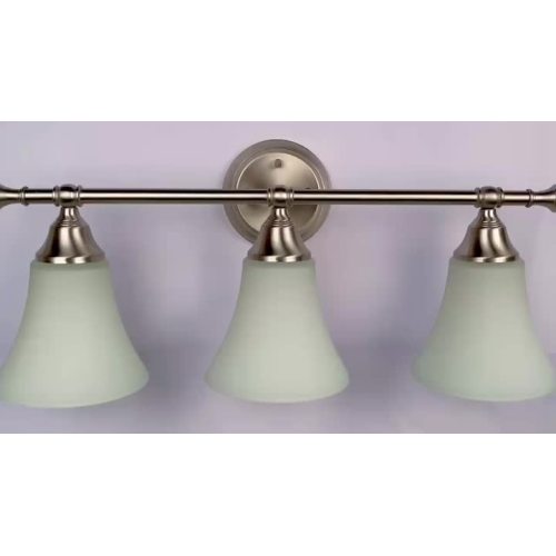 3-Light Vanity Indoor Glass Wall Sconce