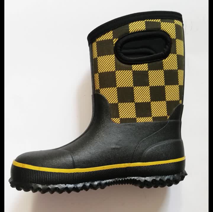 Kid rubber boots