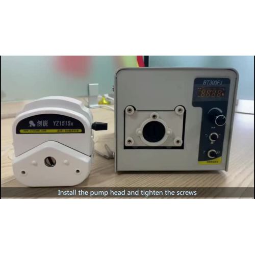 Install pump head and pump line and set parameters