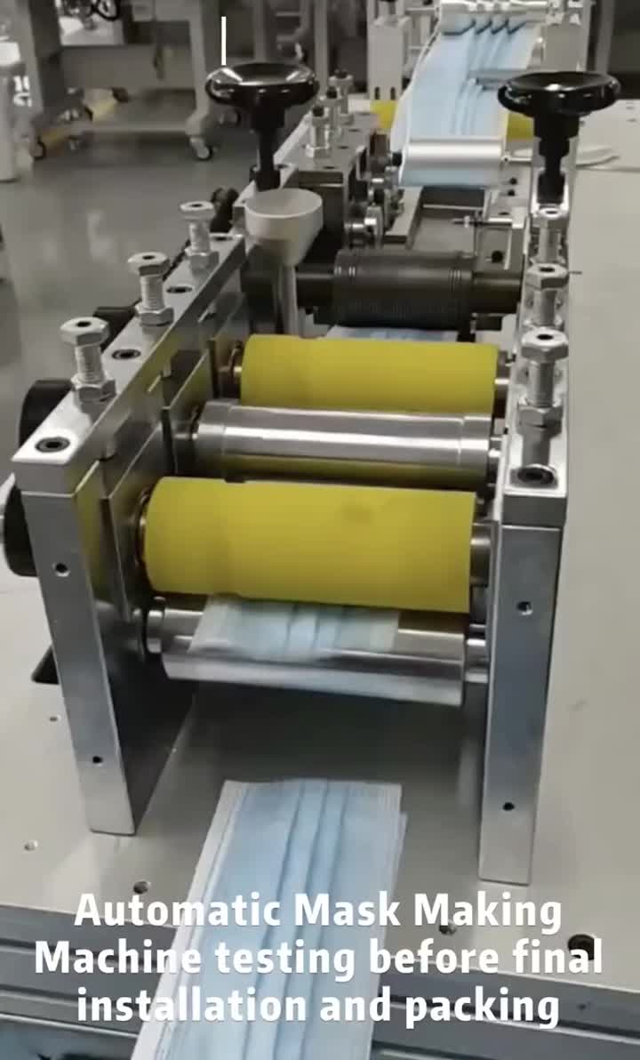 Máquina automática de fabricación de mascarillas de 3 capas