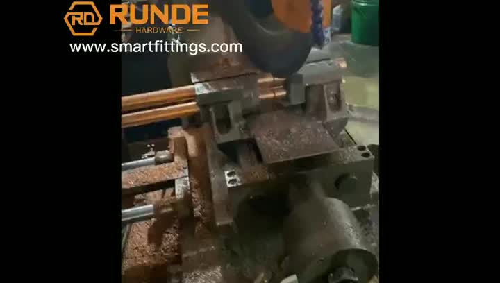 cutting the material of copper 90 elbow