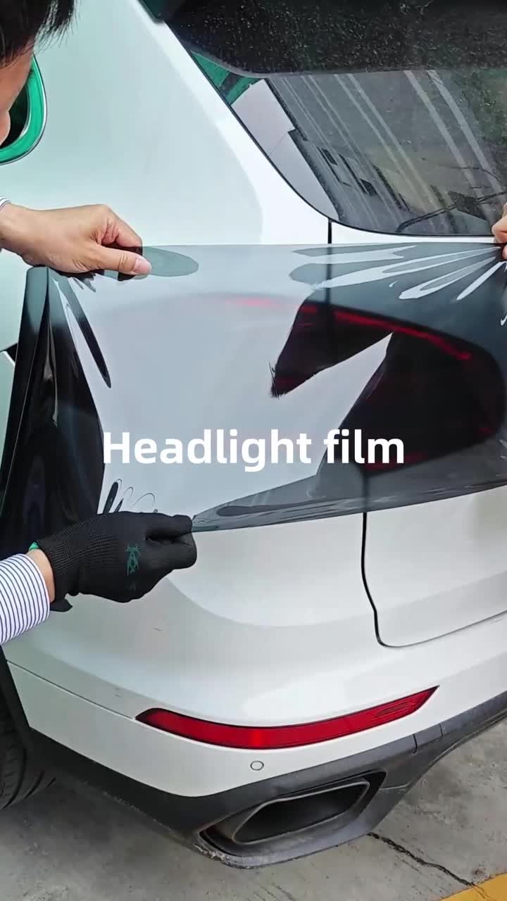 Car headlight protective film