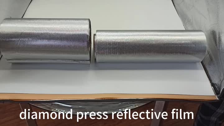 Diamond mylar reflecterende film