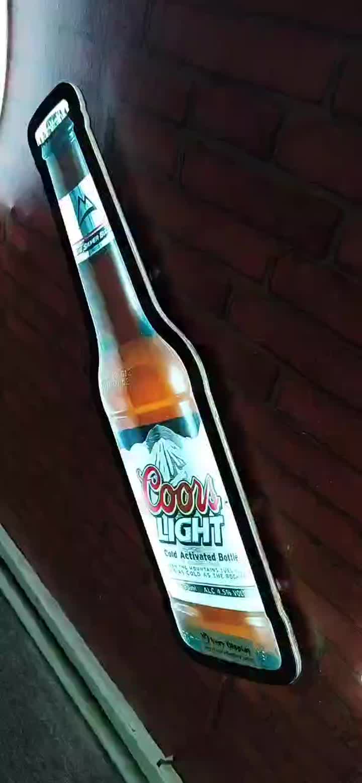 Sinal de iluminação de cerveja