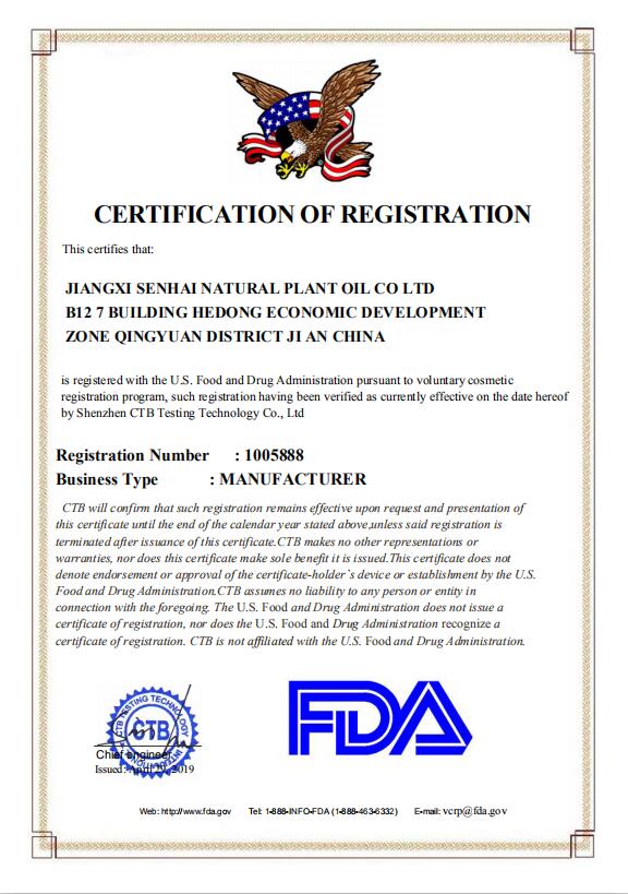 FDA Registration (Cosmetic)