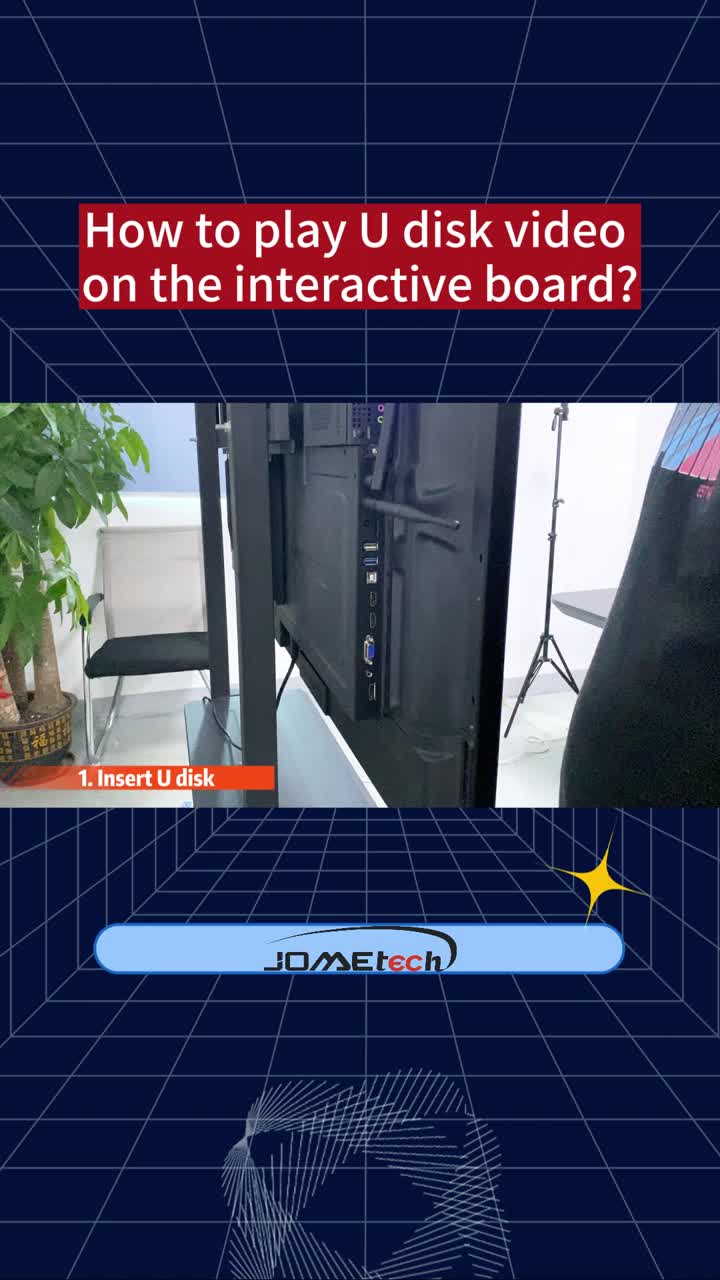 How to play U disk video on the interactive board