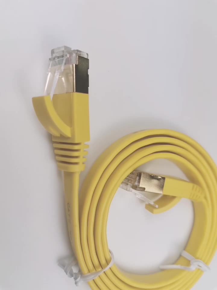 cat7 flat YL cable video (1)