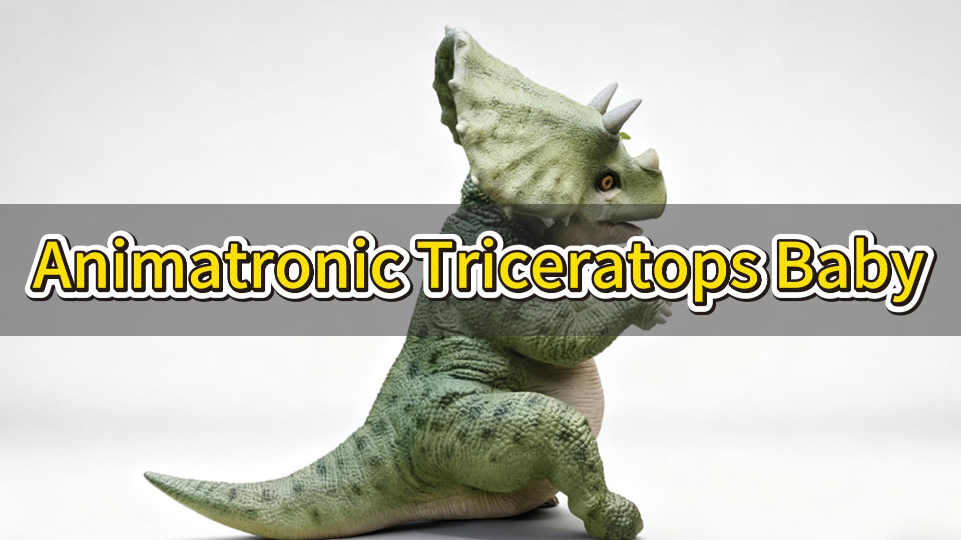 Bayi triceratops animatronik