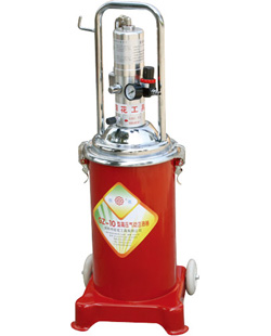 High Pressure Air Operated Grease Dispenser Pneumatic Lubricator Bucket Pump - 12L Compressor Oiler