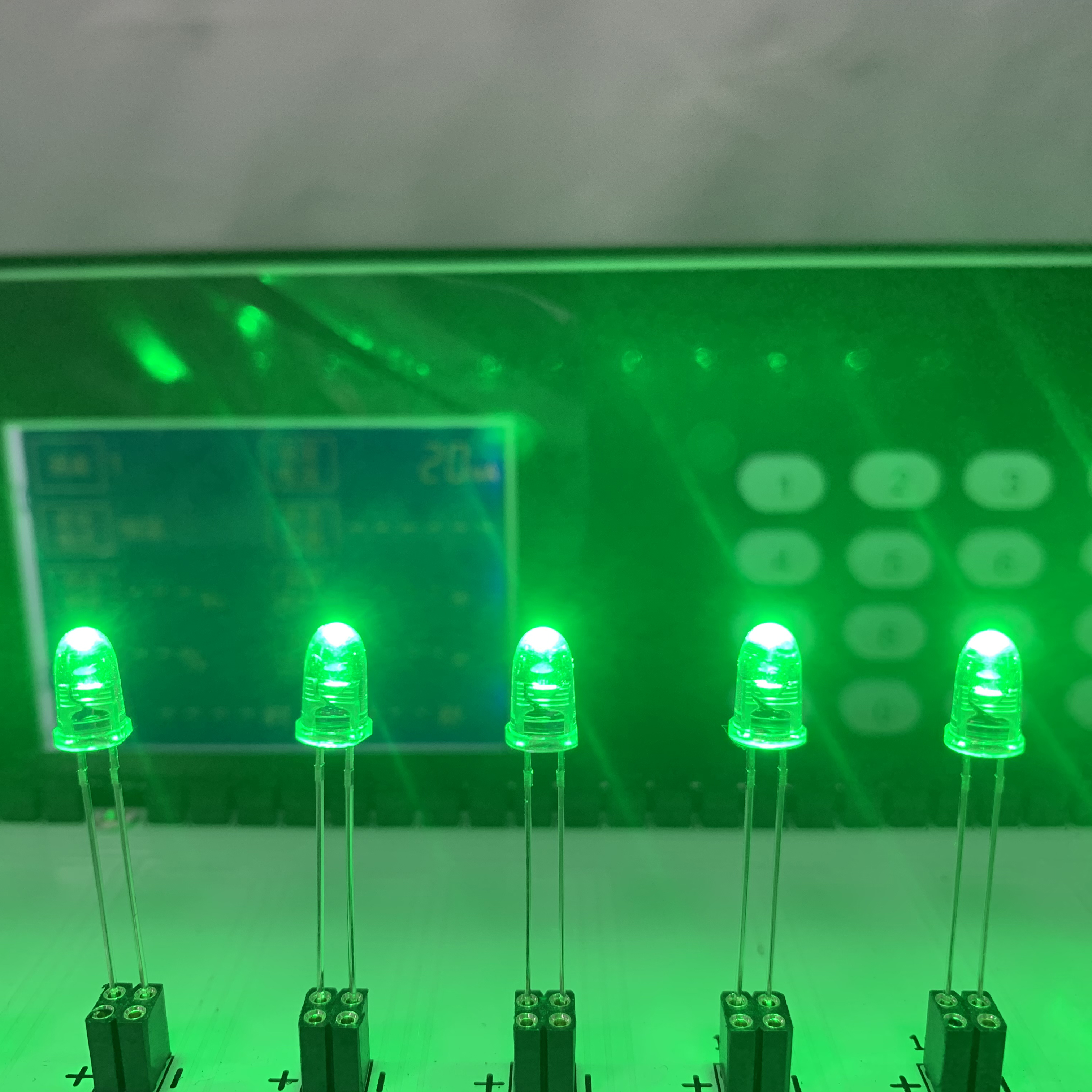 5mm LED 520nm 10 degree Green LED 