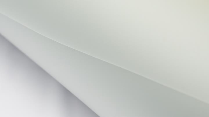Película de PVC transparente blanca esbelto