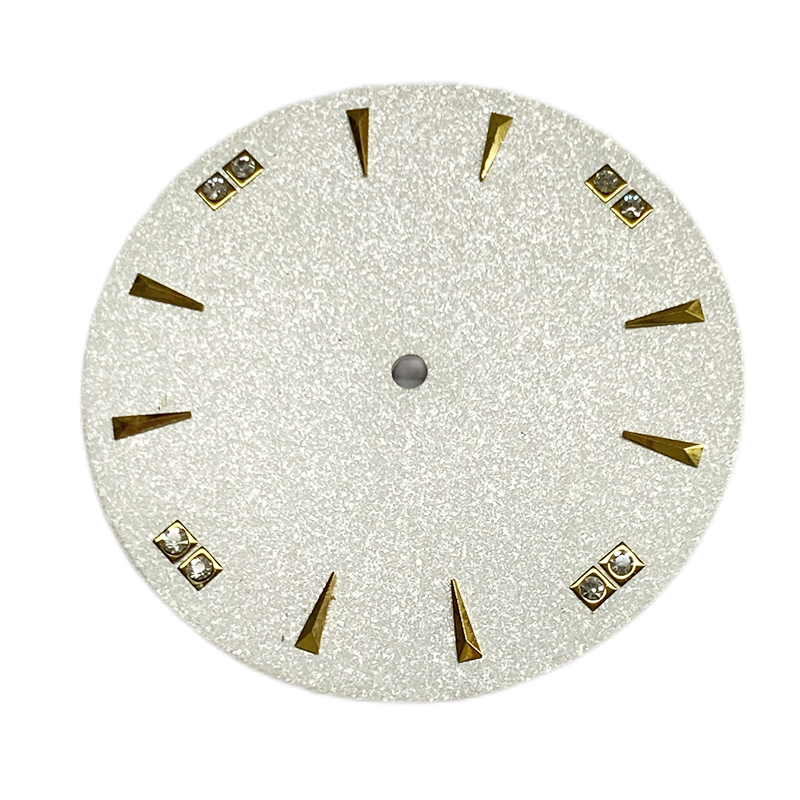 Diamond index watch dial