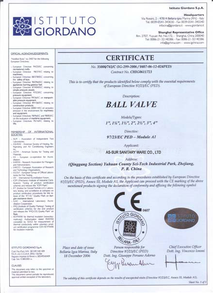 CE brass water ball valves