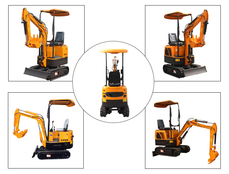 Chinese XN08 crawler mini excavator 1 ton small digger for sale