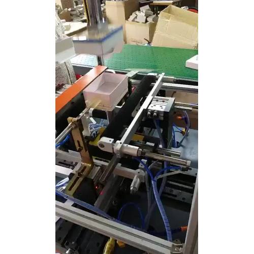 Semi-automatic box gluer