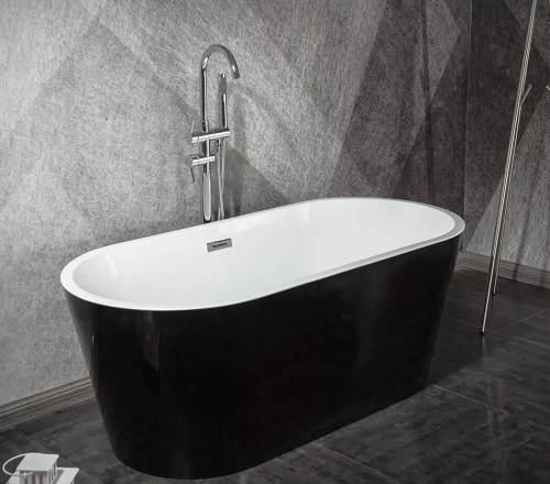 Black Stand Alone Tub