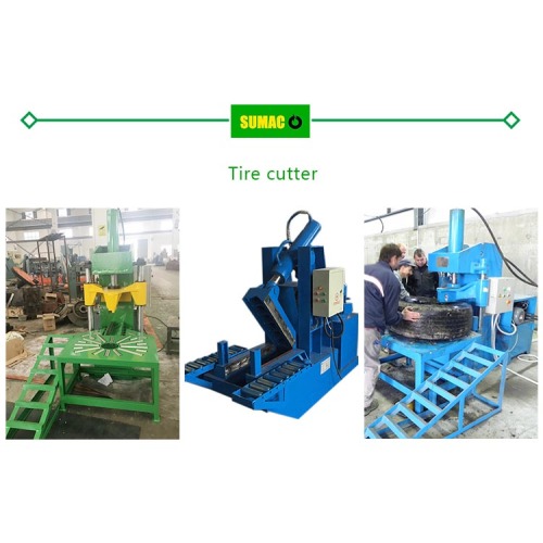 Tire cutting machine