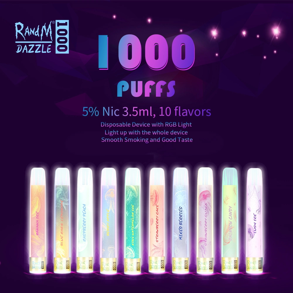 Τα νεώτερα Εργοστάσιο απευθείας Fumot Randm Dazzle 1000 Puffs μιας χρήσης Vape