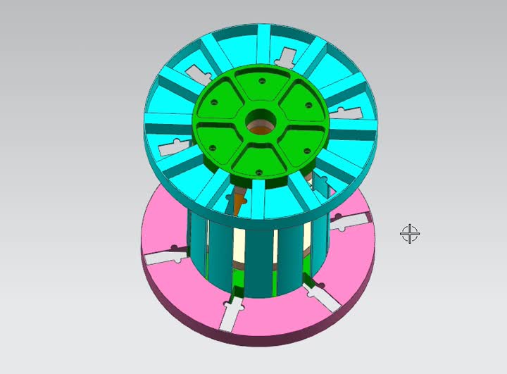 take-apart reel 3D drawing video