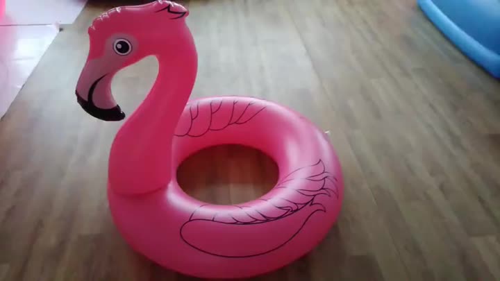 Inflatable Flamingo Swim Ring untuk Pool Beach Ring Float Mainan Oyuncak Surf Camping Sports Water Inflables