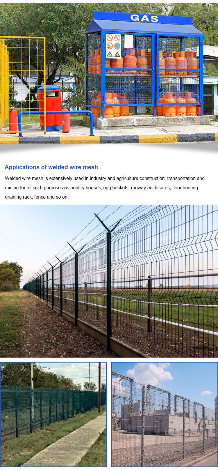 2x2 2x4 Galvanis Welded Wire Mesh Untuk Panel Panel Harga Rendah