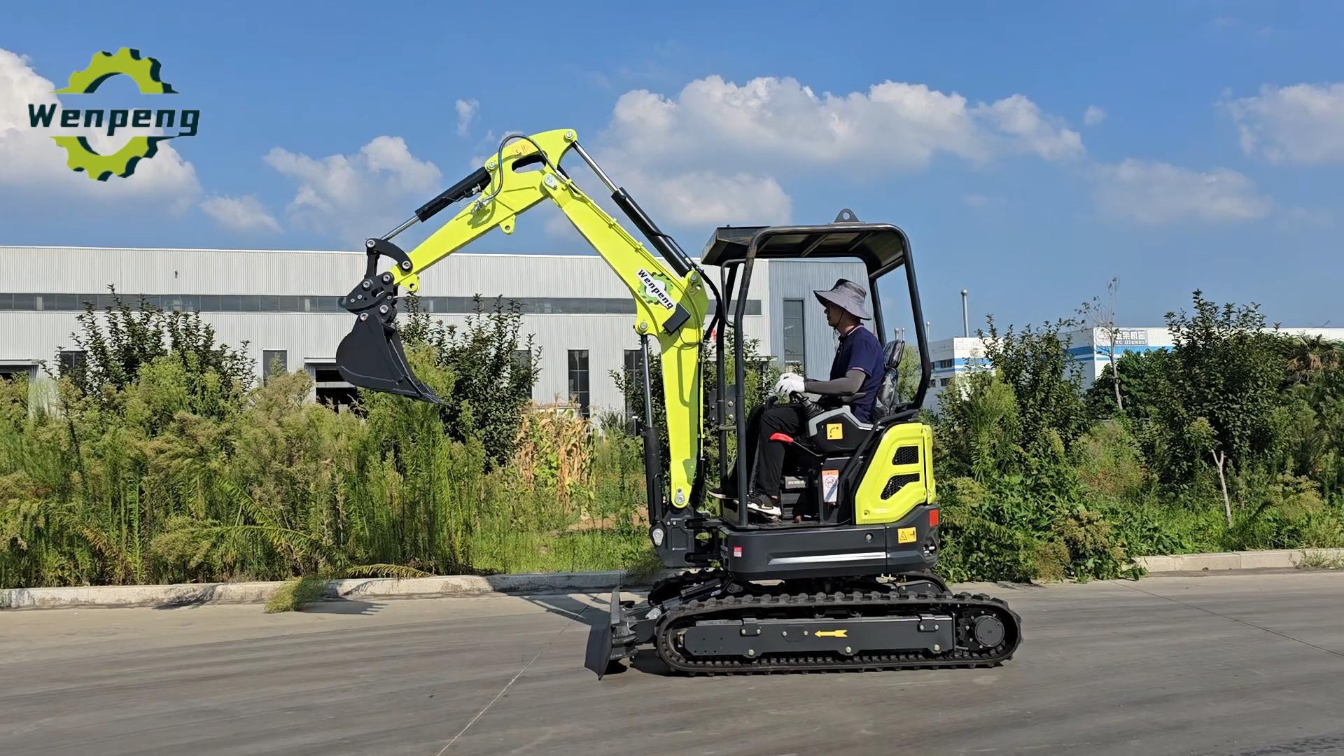 2.5 ton mini excavator meeting CE Euro 5 and EPA 4