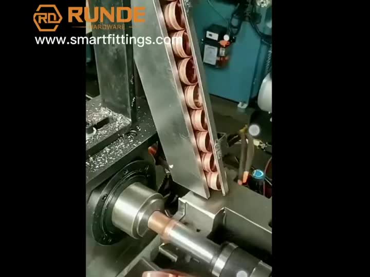 rolling the copper coupling